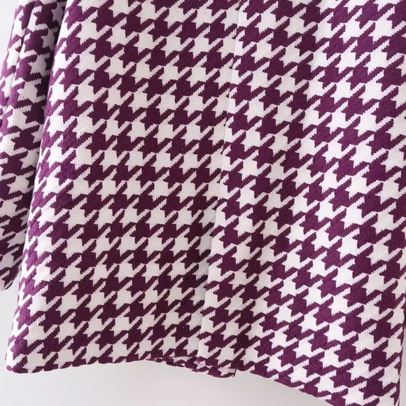 Houndstooth blazer in Purple - Picture 5 of 7